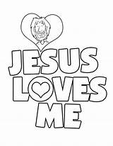 Loves Jesus Coloring Clipart Drawing Library Pages sketch template