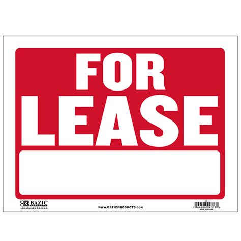 lease signs cheap plastic signs wholesale bulk pricing