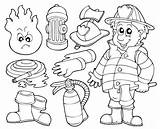 Coloring Pages Firefighter Fire Preschool Choose Board Safety Kids Printable Community Helpers sketch template