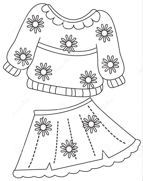 clothes coloring pages  printable  printable templates