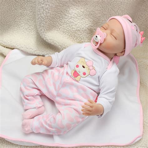 reborn baby doll silicone vinyl handmade lifelike baby sleeping