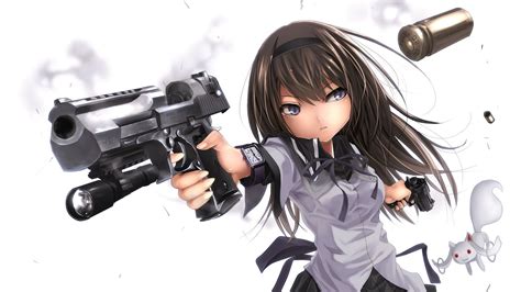 anime wallpaper girl gun anime top wallpaper