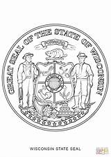 Wisconsin Seal Supercoloring sketch template