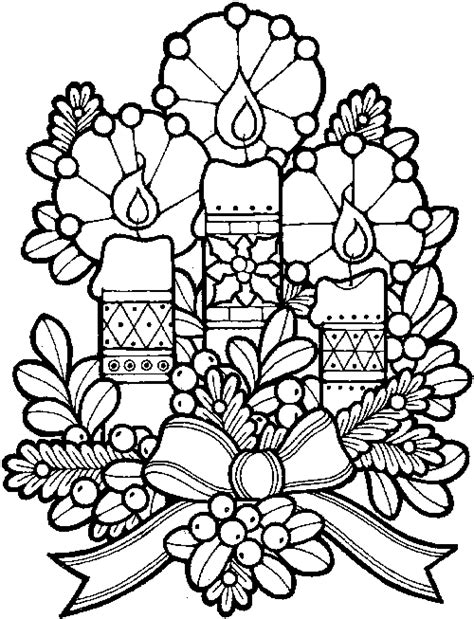 christmas candles coloring pages learn  coloring