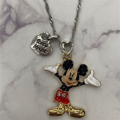 jewelry  mickey mouse necklacependant poshmark