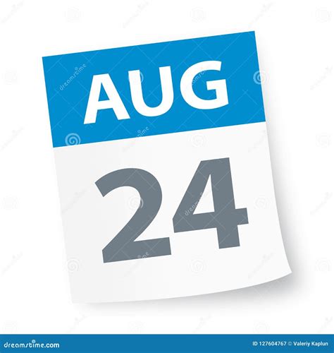 august  calendar icon stock illustration illustration  organizer