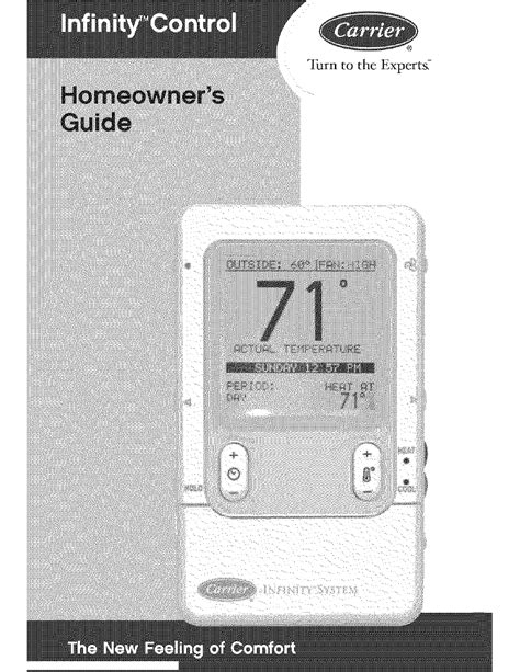 user manual  carrier infinity thermostat manual importrenew