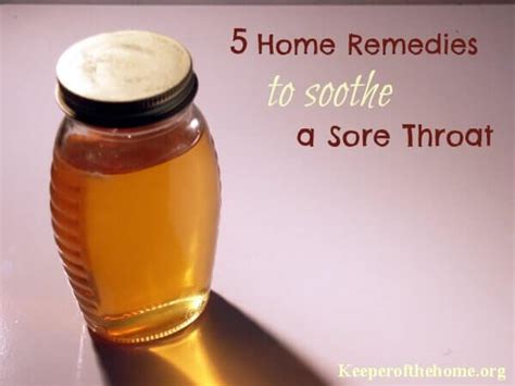 5 home remedies for a sore throat keeper of the home
