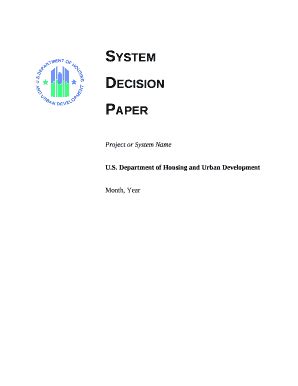 system decision paper template  checklist  template pdffiller