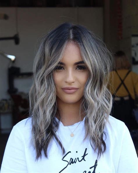 50 Cute Long Layered Haircuts With Bangs 2019 Ash Blonde