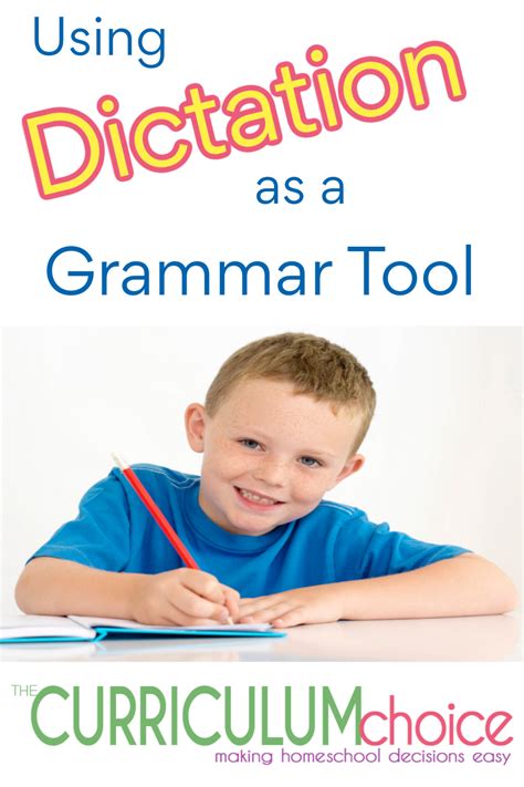 dictation   grammar tool  curriculum choice