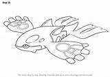 Pokemon Kyogre Coloring Pages Primal Draw Drawing Step Make Popular Getdrawings sketch template