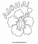 Hawaiian Coloring Pages Flower Luau Drawing Printable Lei Hawaii Pattern Aloha Flowers Hibiscus Tropical Print Crafts Party Adult Color Stitch sketch template