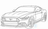 Mustang Drawing Car Base Getdrawings sketch template