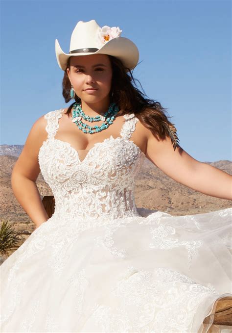 rhonda plus size wedding dress style 3272 morilee