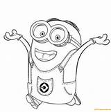 Dave Pages Minions Coloring Color Printable sketch template