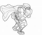 Balrog Stand sketch template