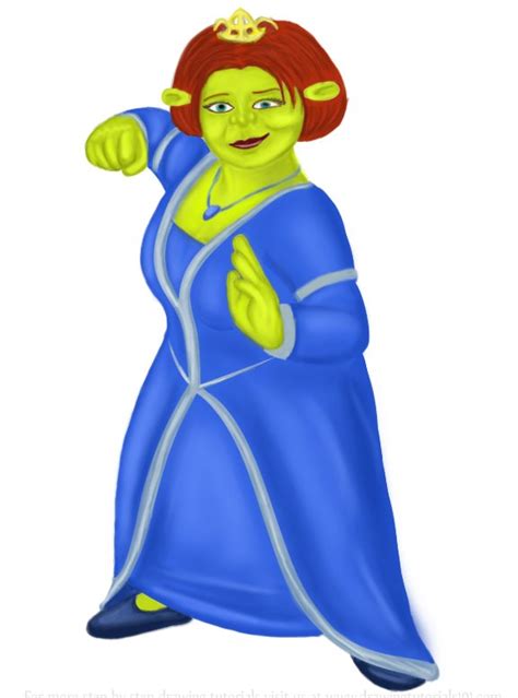 Learn How To Draw Princess Fiona From Shrek Shrek Step