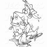 Man Cartoon Coloring Bass Vector Fish Outline Hugging Fishing Leishman Ron Royalty sketch template