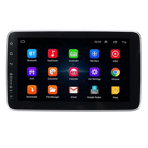 din  android car stereo audio adjustable screen mp player  core