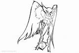 Coloring Pages Hawkgirl Outline Drawing Kids Printable sketch template