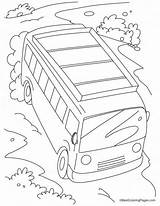 Coloring Pages Bus Moving Slope Fast Safety Getcolorings Color Getdrawings Comments 28kb sketch template