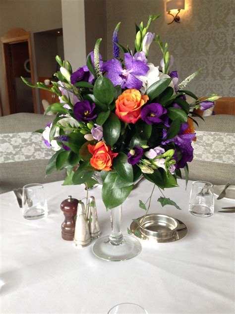 Mini Martini Vase Flower Centrepiece By Add Style Uk Wine Glass