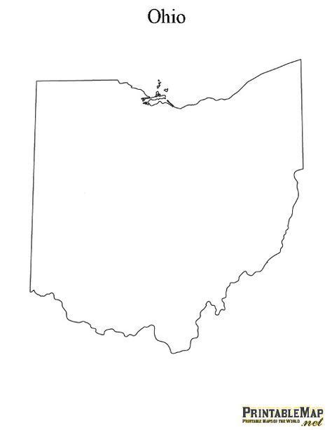 printable map  ohio ohio map printable maps state map