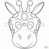 Mask Giraffe Coloring Printable Pages Template Masks Animal Giraffes Colour Kids Supercoloring Animals Templates Drawing Wild Da Word Source Choose sketch template