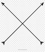Arrows Flecha Crossed Cruzada Coloring Transparent Pngfind Clipground sketch template