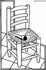 Coloring Chair Pages Furniture Magic sketch template