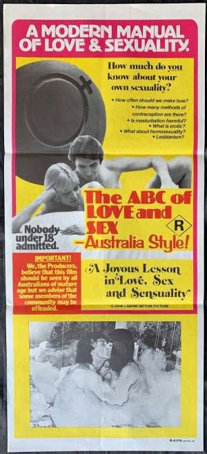 All About Movies The Abc Of Love And Sex Australia Style Poster