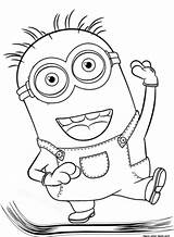 Minions Pages Coloring Banana Getcolorings Minion Colorin sketch template