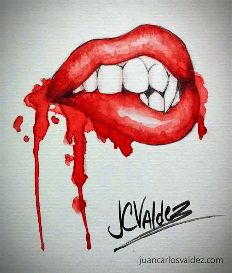 vampire lips drawing  getdrawings
