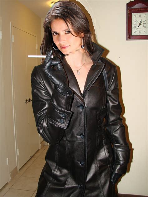 Sexy leather and smoking