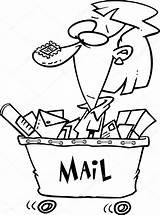 Mailroom Worker Ronleishman sketch template
