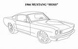 Mustang Coloring Pages Cars Ford 1965 Car Printable Books Adult Visit sketch template