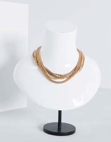 bershka slovenia multi chain necklace necklace multi chain necklace chain necklace