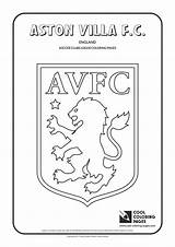 Aston Villa Coloring Pages Logo Soccer Cool Logos Clubs Fc Kids Club Colouring United Newcastle Color Choose Board sketch template