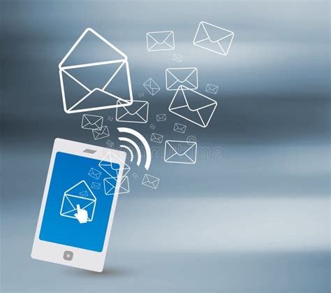 sending sms stock illustration illustration  mailbox