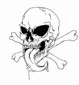 Crossbones Sheets Skulls Bone Crossbone Vampire sketch template