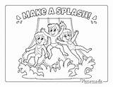 Coloring Summer Pages Easy Kids Homemade Gifts Made Waterslide Adults sketch template