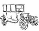 Ford Coloring 1949 1919 Model Car Pages sketch template