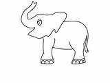 Coloring Elephant Pages Kids Lot sketch template