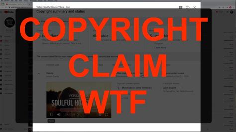 copyright claim  youtube wtf youtube