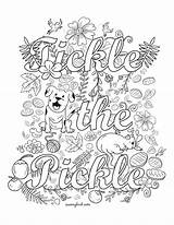 Coloring Pages Pickle Adult Swear Book Words Adults Printable Word Swearing Tickle Getcolorings Colouring Books Cuss Color Getdrawings Kids Quote sketch template