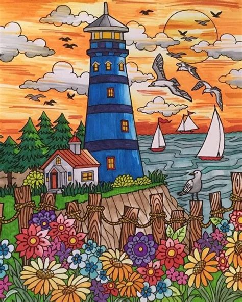 colorit blissful scenes colorist gayleatgramslady adultcoloring