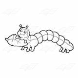 Abeka Chewing Inchworm sketch template