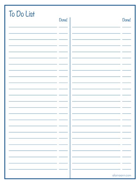 printable blank  column chart template