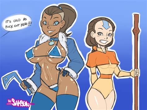 Rule 34 2girls Aang Avatar The Last Airbender Dark Skinned Female